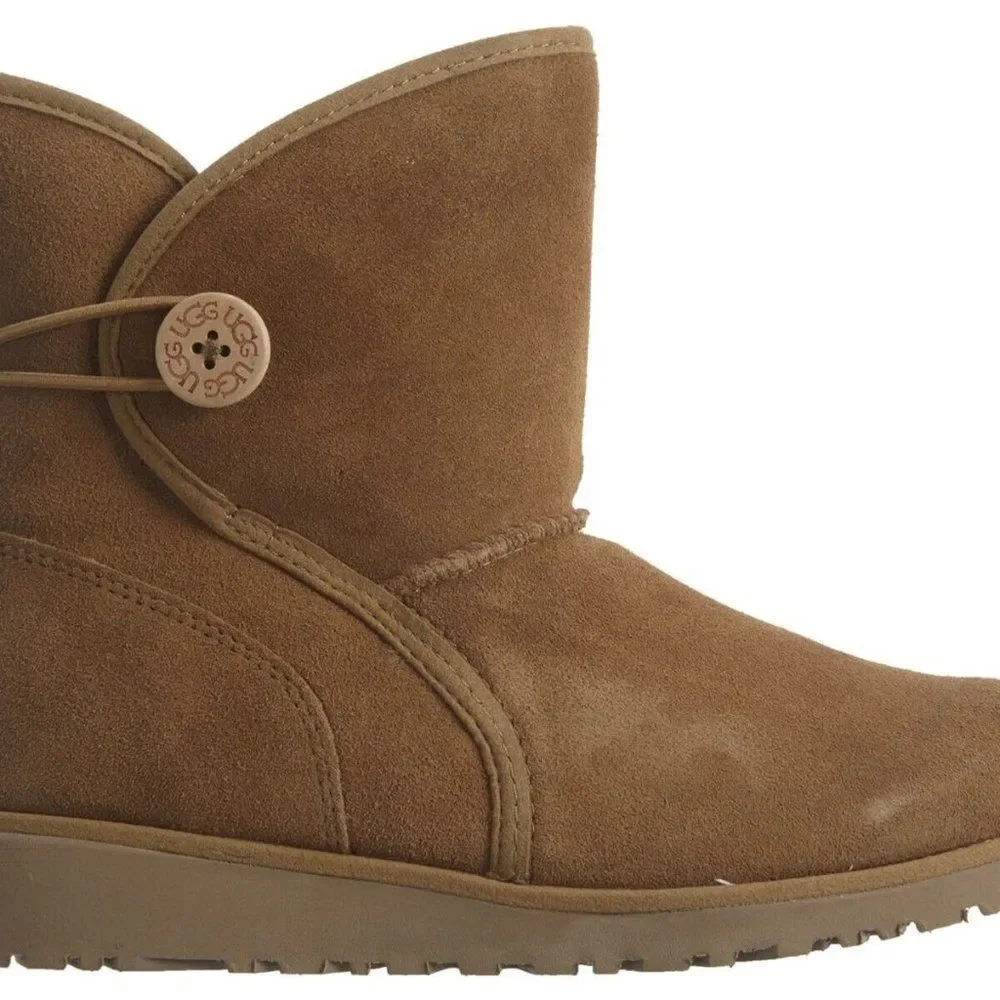 UGG Fabian 1016806K Little Kids Chestnut Sheepskin Mid Top Casual Boots UGG278